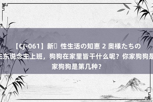 【CJ-061】新・性生活の知恵 2 奥様たちの性体験 主东说念主上班，狗狗在家里皆干什么呢？你家狗狗是第几种？